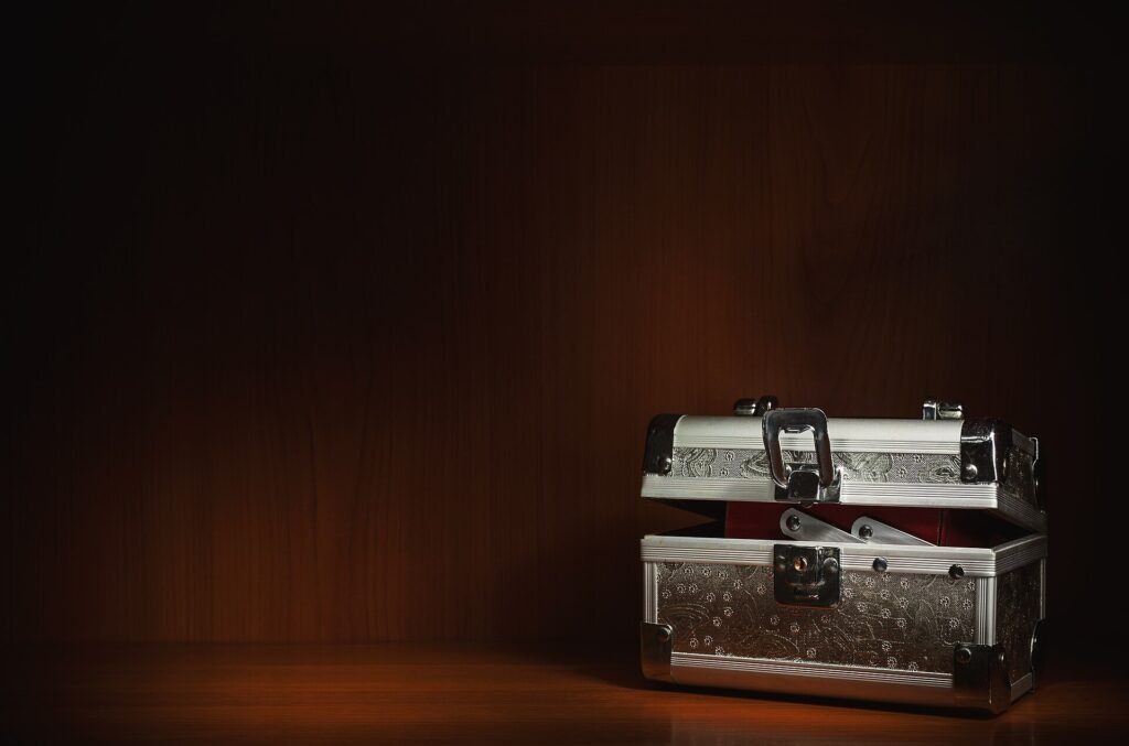 Compact Silver Suitcase